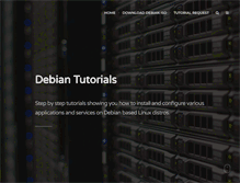 Tablet Screenshot of debiantutorials.com